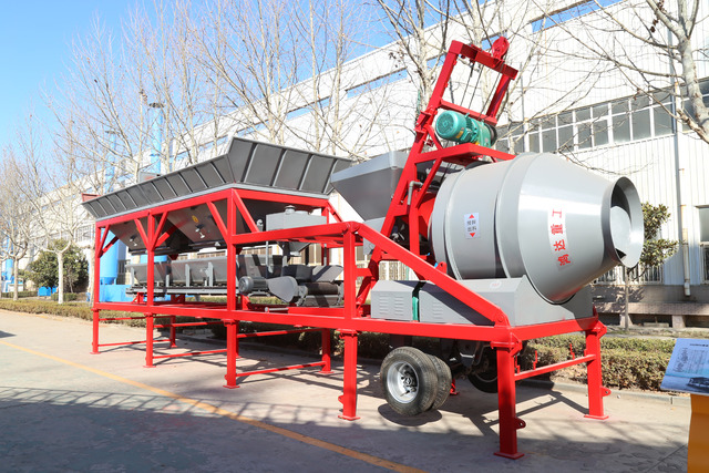 YHZM25/30 Mobile Concrete Mixing Plang