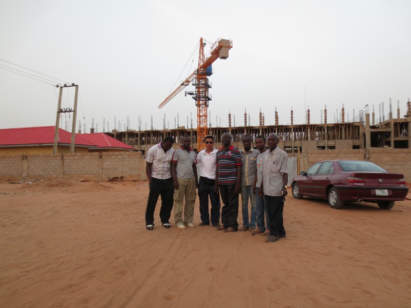 In Nigeria,QTZ40A Tower Crane