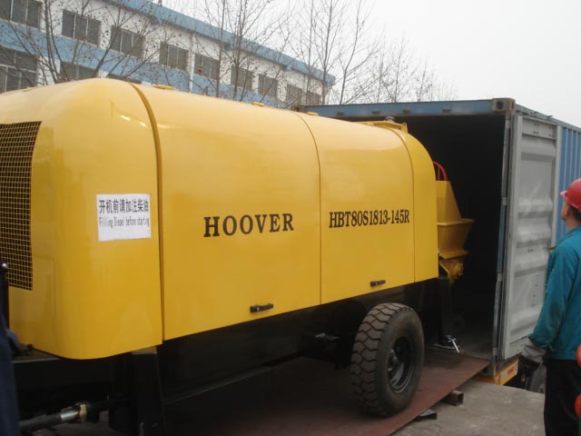 Load to Peru,HBT80S Diesel Concrete Pump 