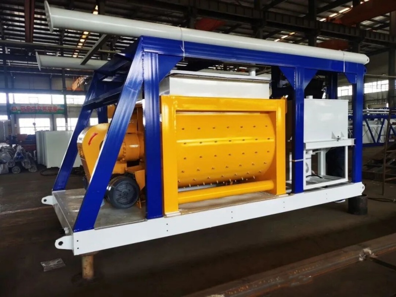 Hongda Heavy Industry YHZSM60 Mobile Concrete Mixing Plant exported to Algeria
