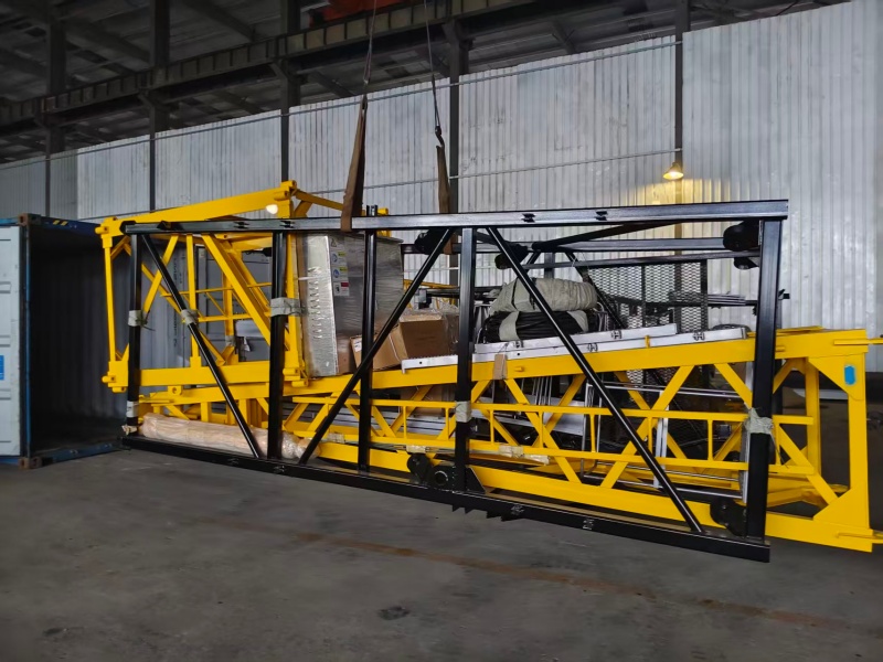 Shandong Hongda Construction Machinery Co., Ltd. QTZ40A (4708) tower crane sent to El Salvador