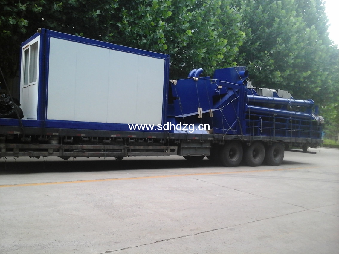 Exported to Russia，HZS90 concrete mixing plant to Heihe city, China 